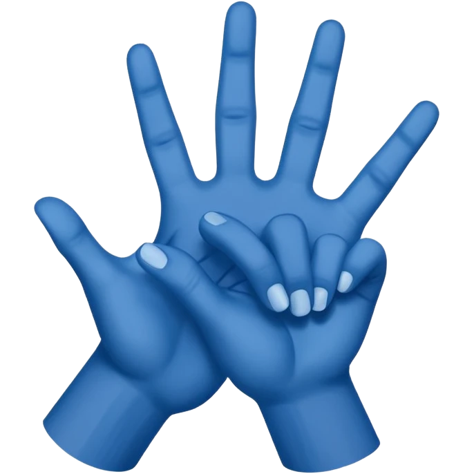 Crip gang sign emoji