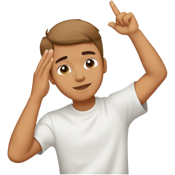 Dabbing guy emoji