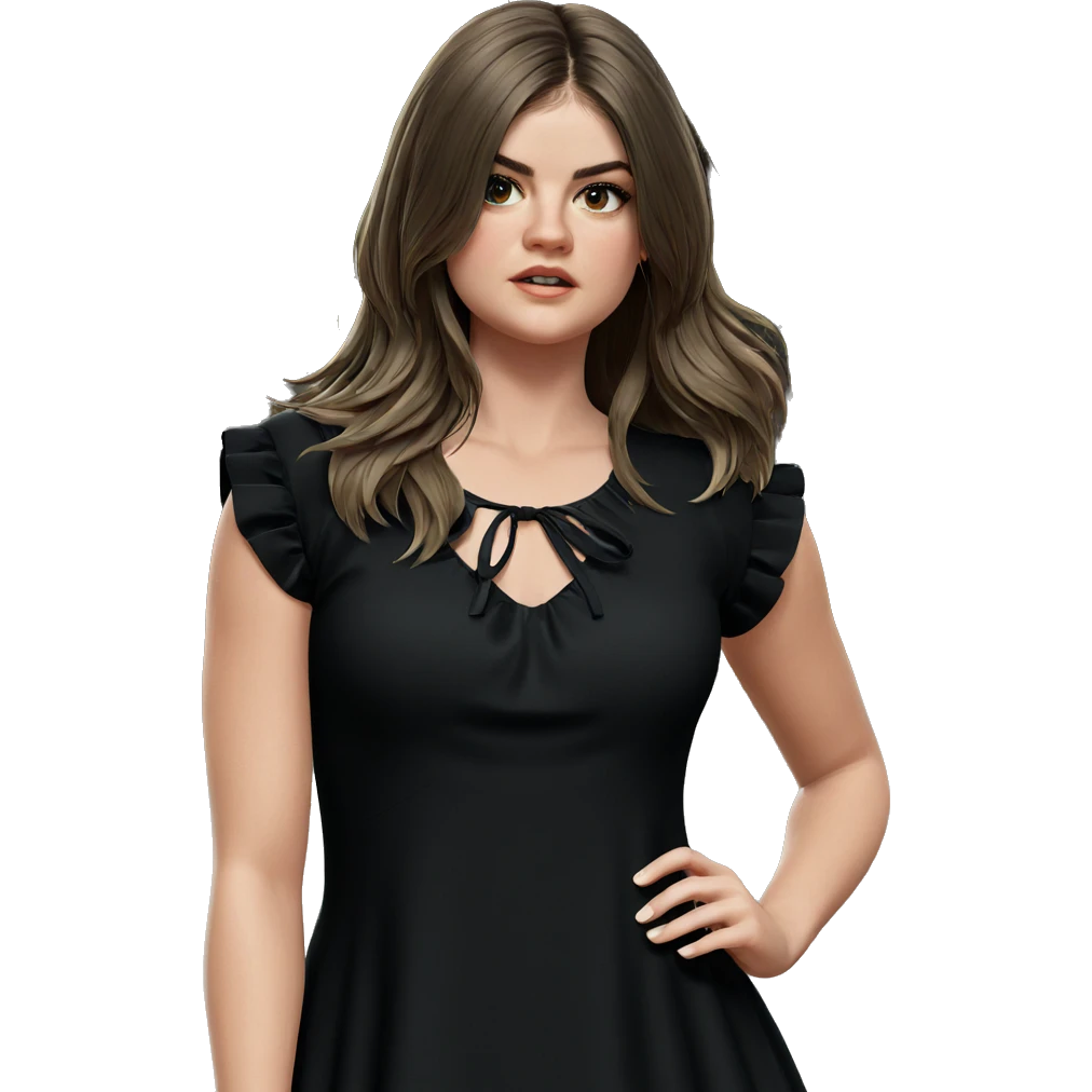 girl in dress by tree emoji