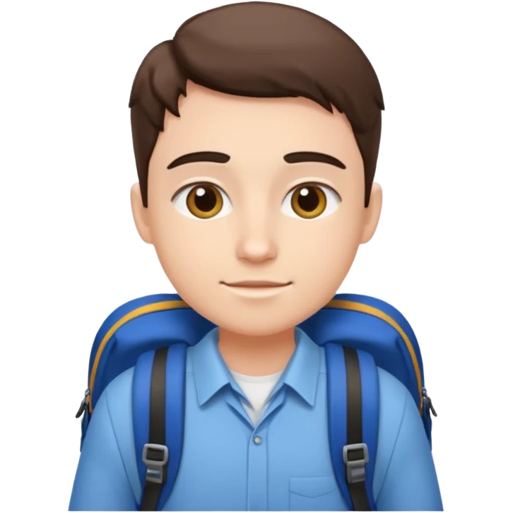 business student with bag emoji