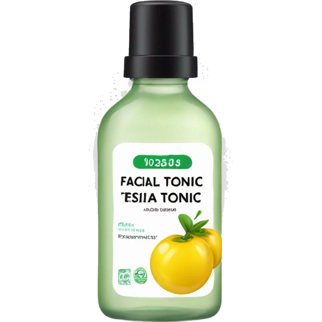 facial tonic with label emoji