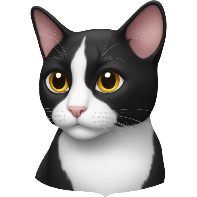 Tuxedo cat emoji