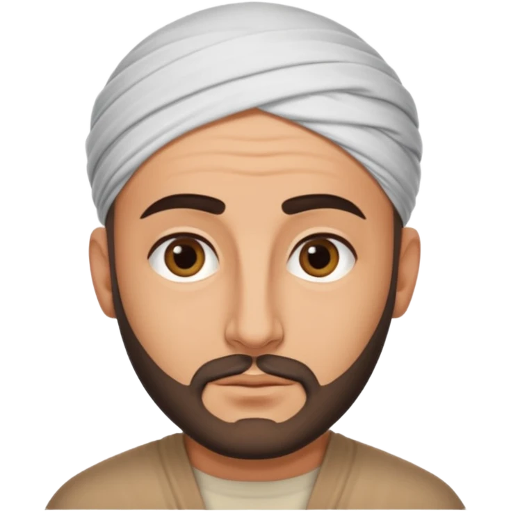middle eastern balding man with thick eyebrows emoji