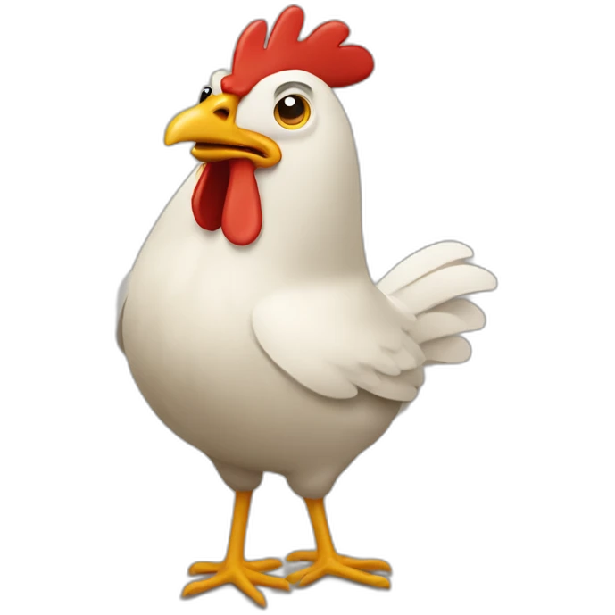 chicken coffing emoji