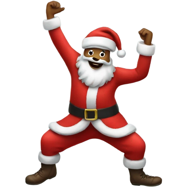Dancing Santa emoji