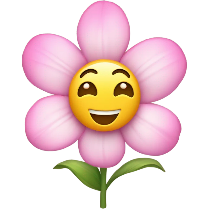flower with a face  emoji