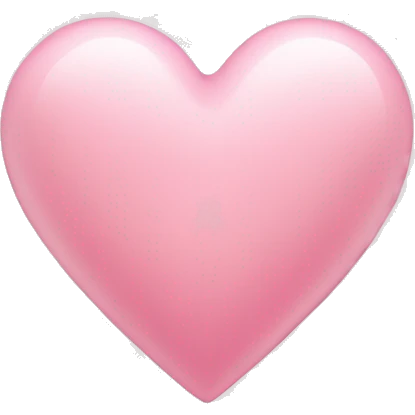 light pink heart emoji