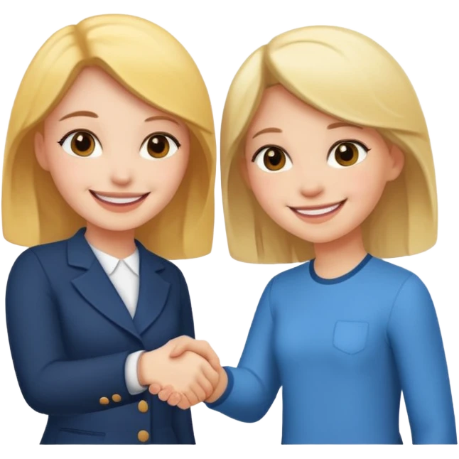 tho girls handshake emoji