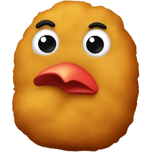 Gangster chicken nugget emoji