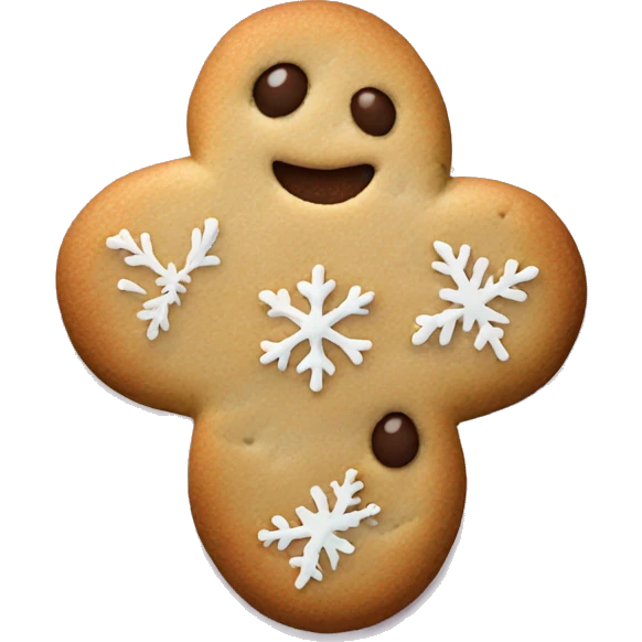 Cookies with snowflakes emoji
