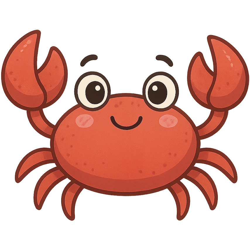 cute young crab, variation 3 emoji