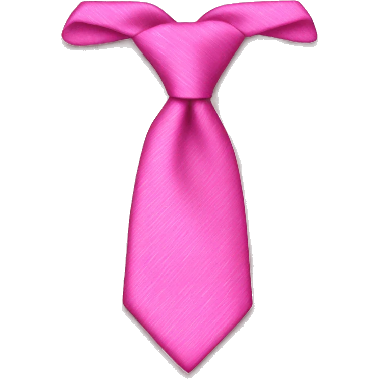 Pink tie emoji