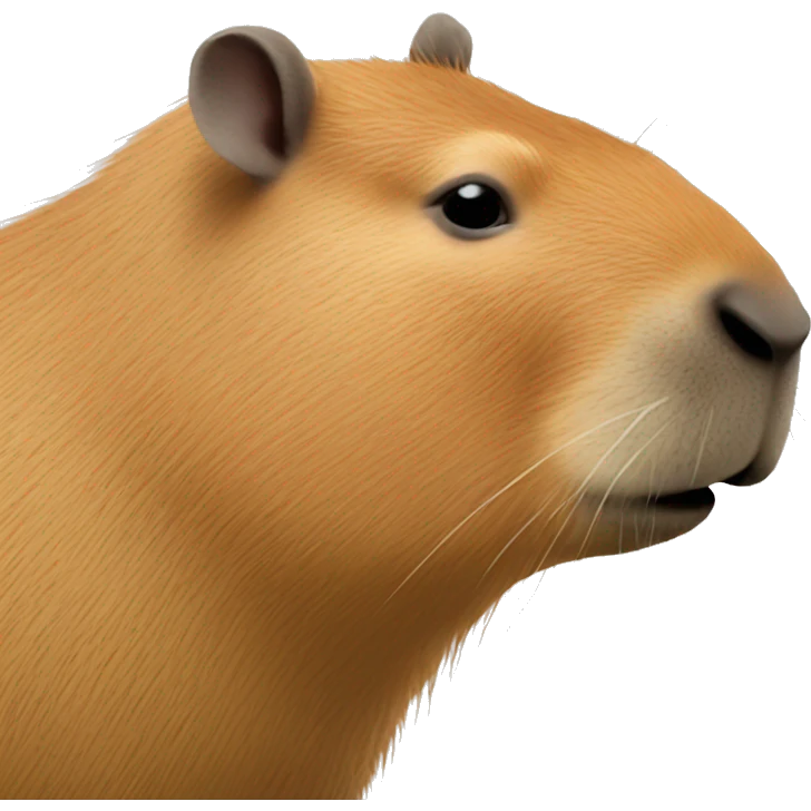capybara side profile emoji