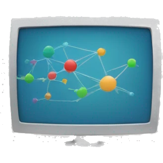 computer with graphs on screen emoji