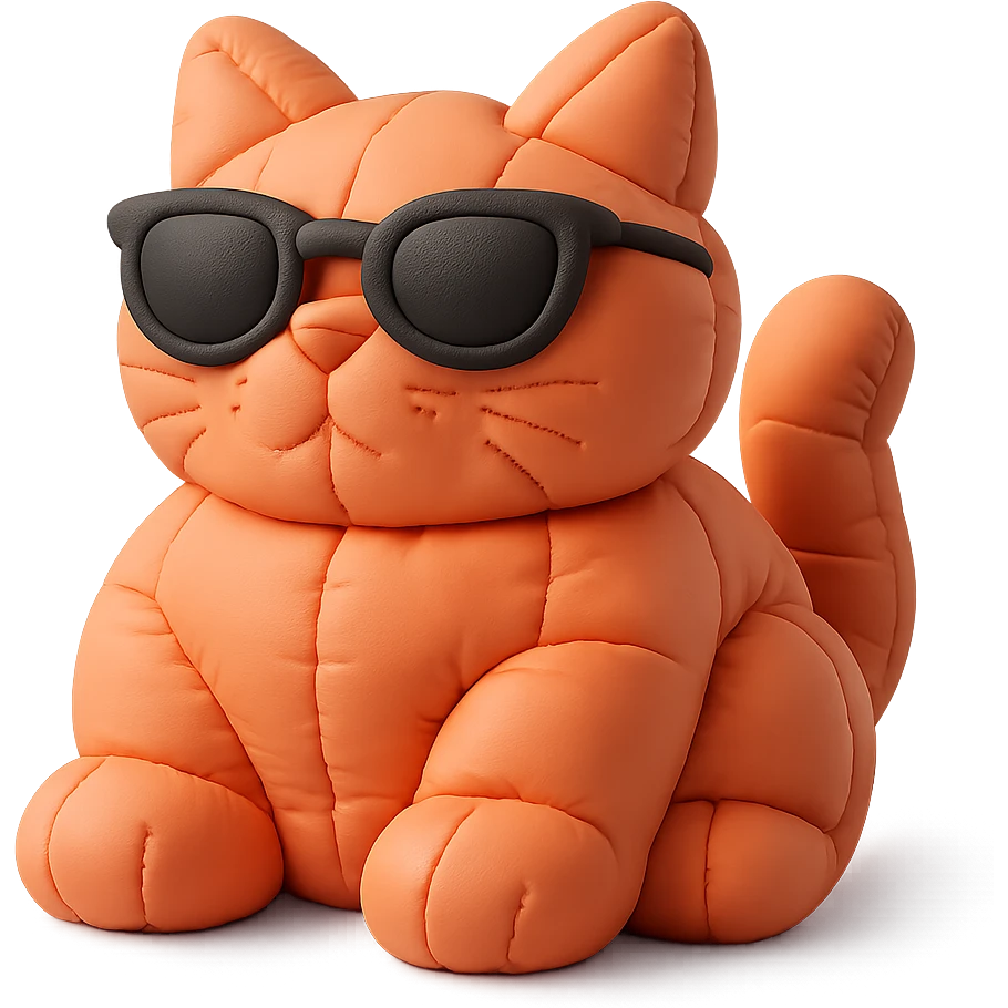 Cat wearing sunglasses emoji