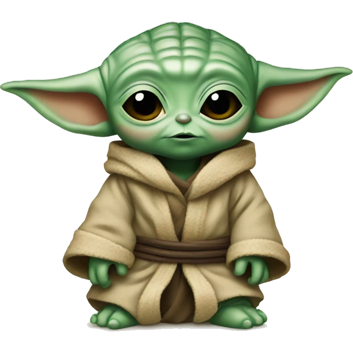 Baby yoda Hawaii emoji