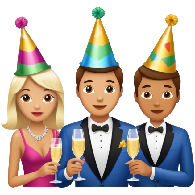 People who make money by partying emoji