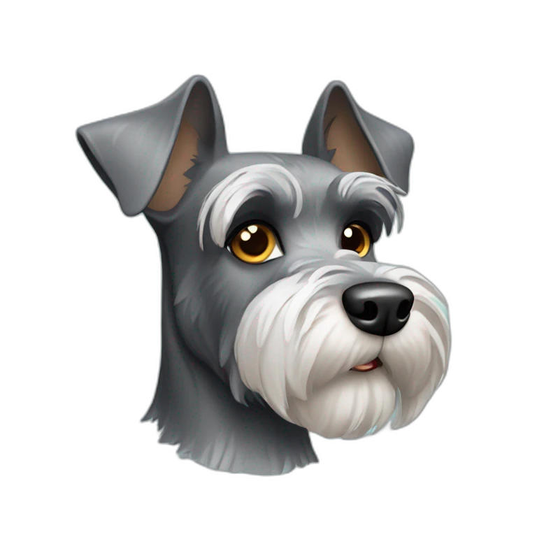 Schnauzer dog emoji