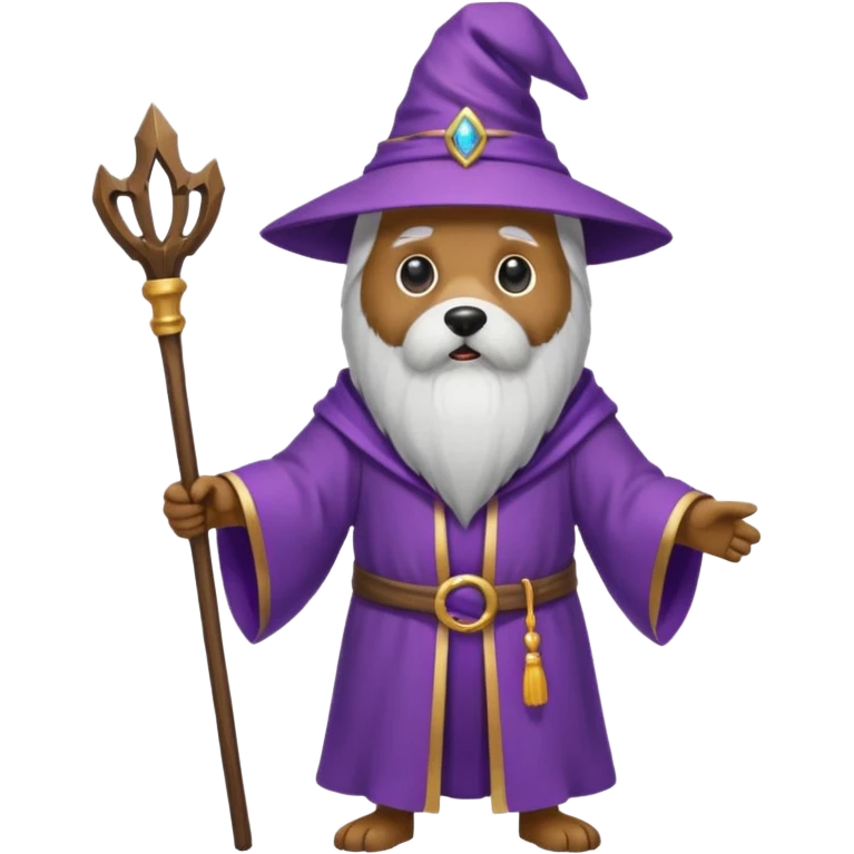 Dog wizard emoji