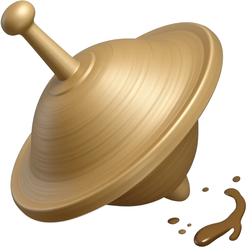 Spinning top stain emoji
