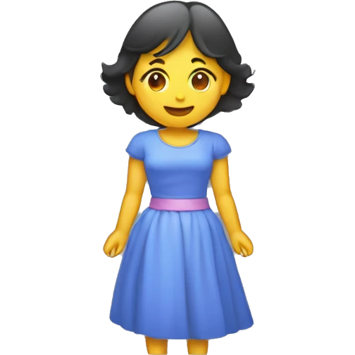 pleine lune avec esquisse de femme derrière emoji