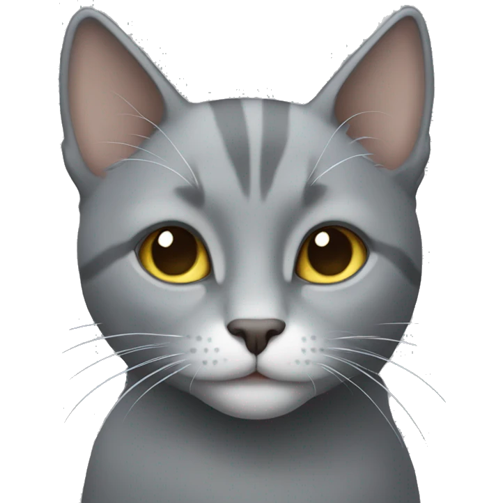 Grey cat emoji