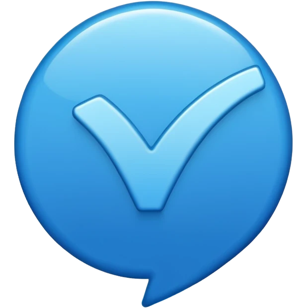 blue tick tiktok emoji