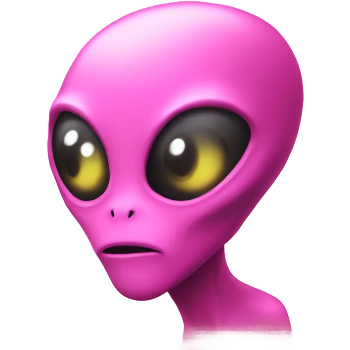 pink alien emoji