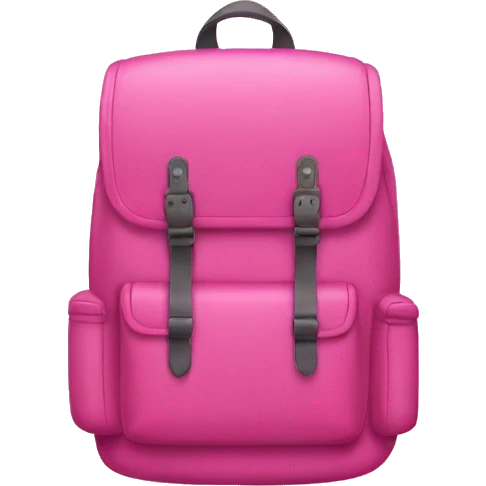 pink backpack emoji