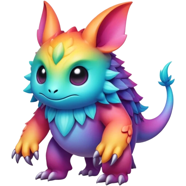 Epic complex detailed gradients aesthetic-scenery-Fakémon-creature emoji