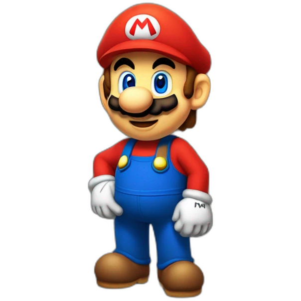 Mario dort dans le château de pitch emoji