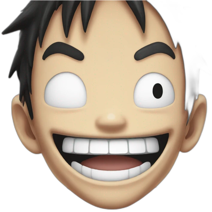 Luffy Gear 5 laughing emoji