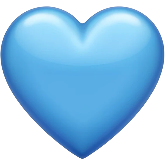 single blue heart emoji