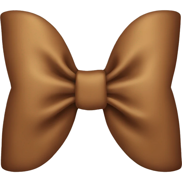 Warm brown bow  emoji