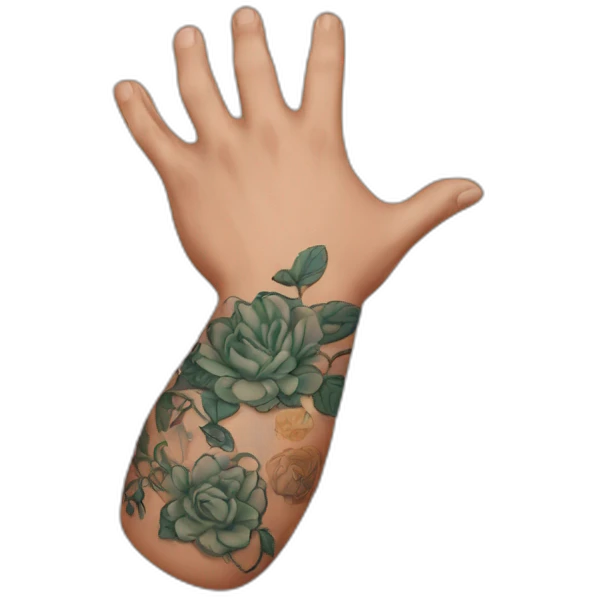 tattooed arm emoji