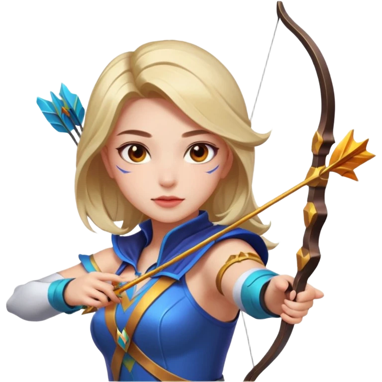 Mobile  legends  girl in icon shooting an arrow  emoji