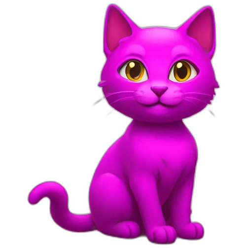 magenta magical cat emoji