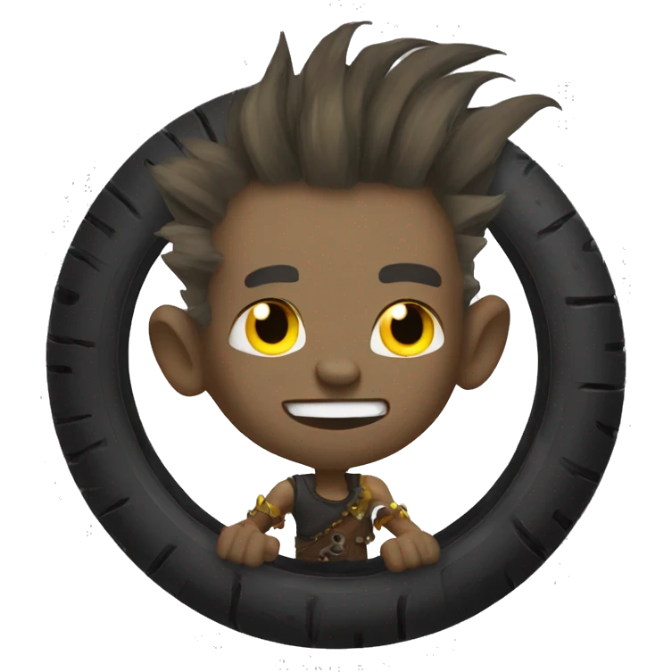 Junkrat with tire emoji