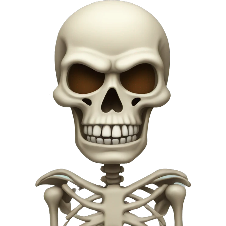 angry skeleton emoji