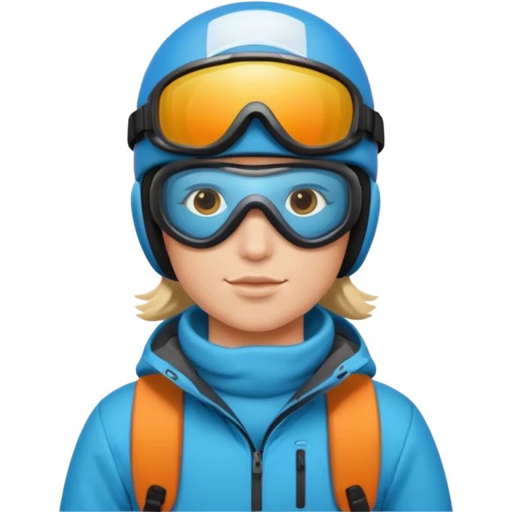 сноубордистка emoji