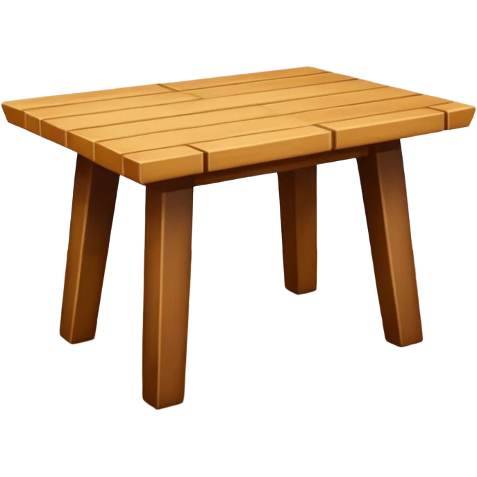 mesa de madera mesa de comedor, con cuatro patas hecha de madera emoji