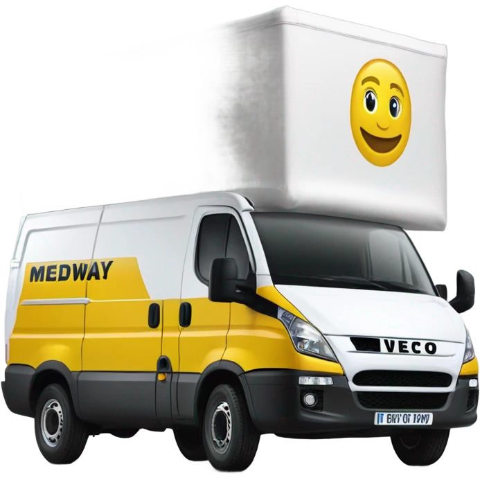 White iveco van with medway insulations written on it emoji