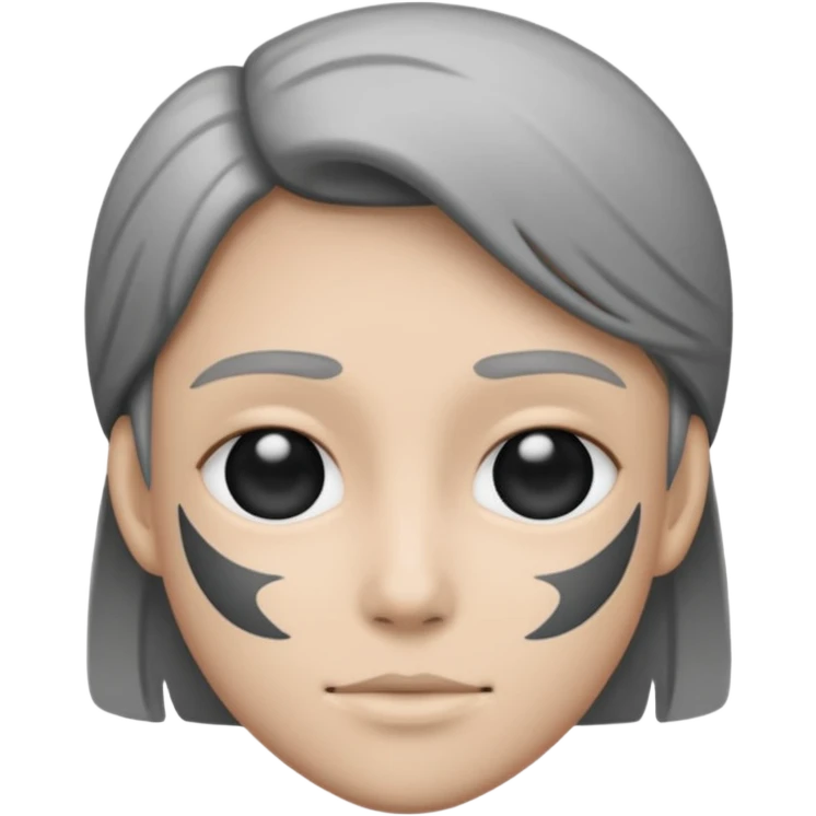 X latar black and white color emoji