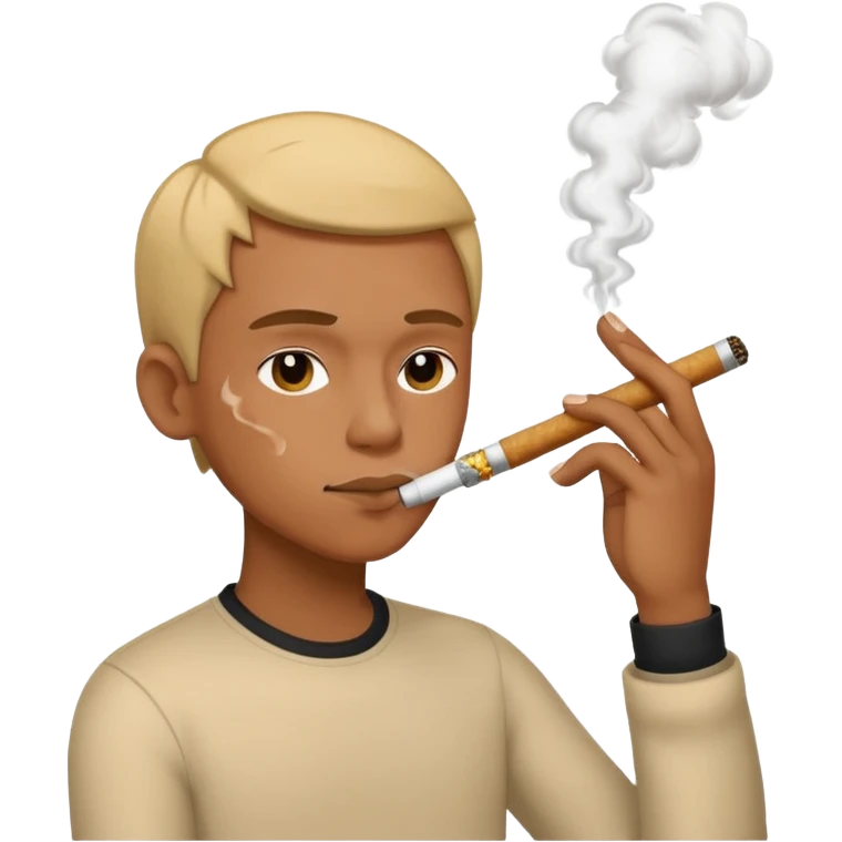smoking a dab emoji
