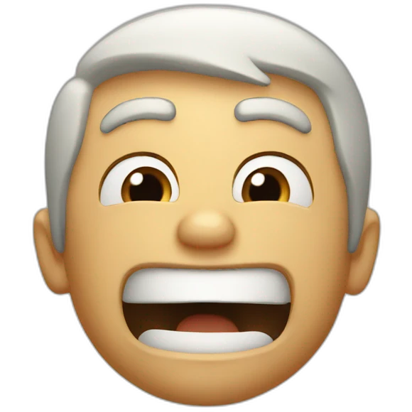 Shouting man emoji