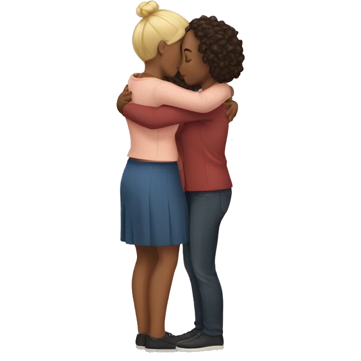 friends hug women  emoji
