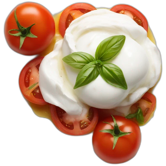 burrata with tomatoes emoji