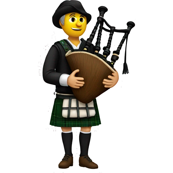 a bagpipe plyer from Brittany emoji