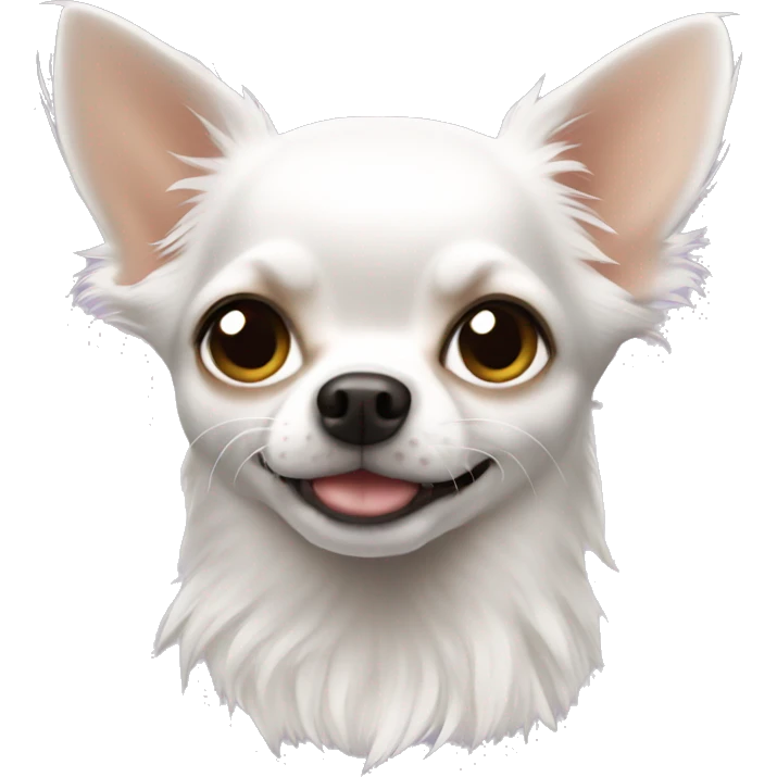 A white-haired chihuahua emoji