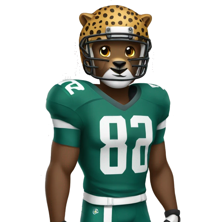 Cheetah football player emoji